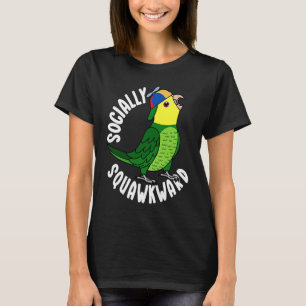 Sozial unbeholfener Papagei I Doppel Gelbkopf T-Shirt