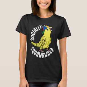 Sozial unbeholfener Papagei I Gelber Papagei T-Shirt