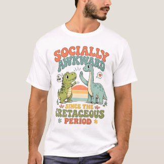 Sozial unbeholfener T-Rex lustiger Dinosaurier Hig T-Shirt