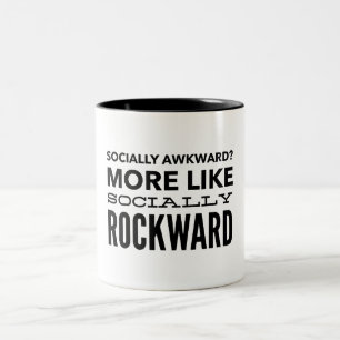 Sozial ungeschickt? zweifarbige tasse