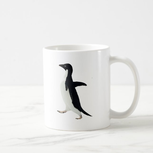 Sozial ungeschickter Pinguin Kaffeetasse (Rechts)