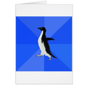 Sozial ungeschicktes Pinguin-Ratetier Meme