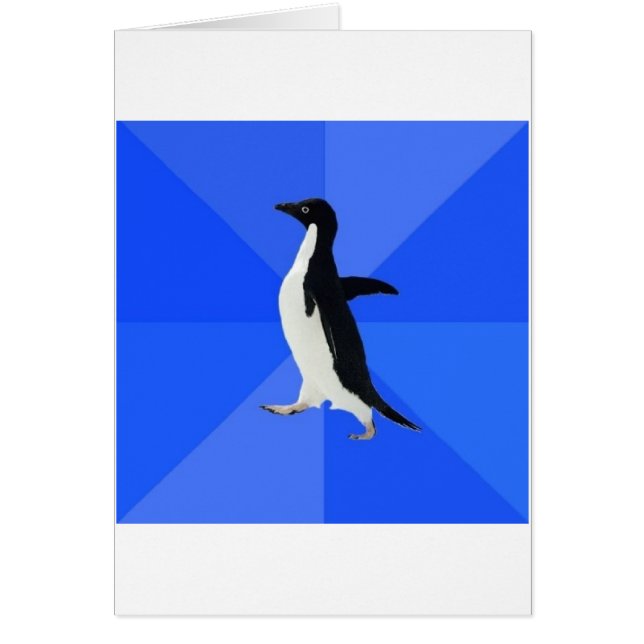 Sozial ungeschicktes Pinguin-Ratetier Meme (Vorne)