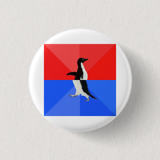 Sozial verwirrtes Pinguin-Ratetier Meme Button