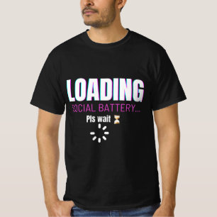 Sozialakku wird geladen   Lustiger Introvertierten T-Shirt