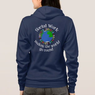 Sozialarbeit lässt die Welt sich drehen Hoodie
