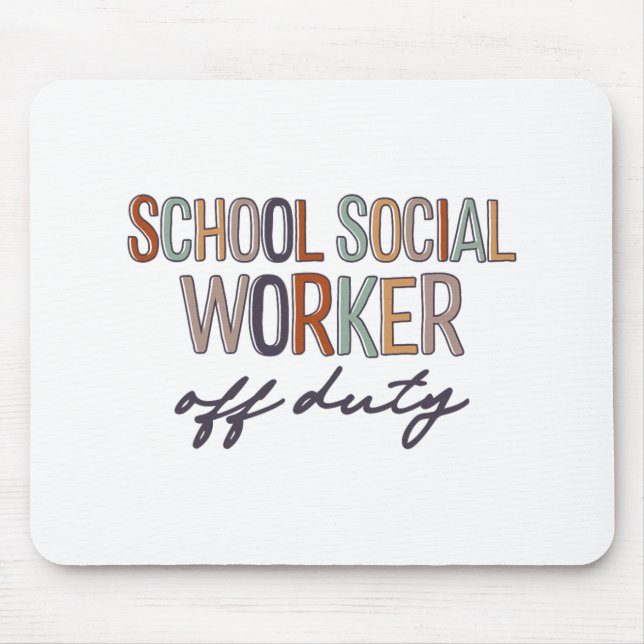 Sozialarbeiter am letzten Schultag arbeitslos Mousepad (Vorne)