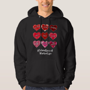 Sozialarbeiter an Schulen hören Valentine Valentin Hoodie