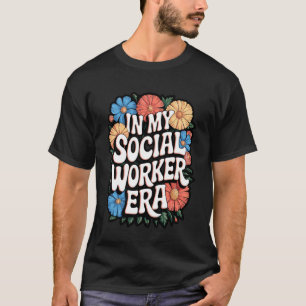 Sozialarbeiter Ära Retro Telefon T-Shirt
