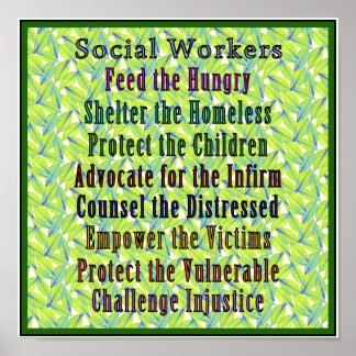 Sozialarbeiter arbeiten! poster
