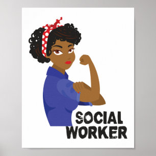 Sozialarbeiter Black Rosie The Riveter Poster