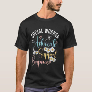 Sozialarbeiter-Blume Retro-Sozialarbeiter Vintage T-Shirt