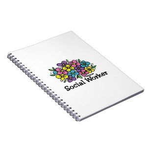 Sozialarbeiter-Blüte Notizblock