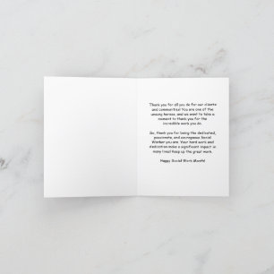 Sozialarbeiter Dankeschön-Karten Dankeskarte
