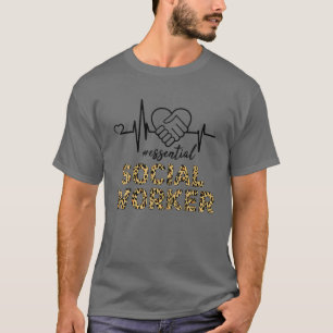 Sozialarbeiter Essential - Heartbeat für Sozialarb T-Shirt