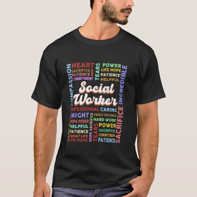 Sozialarbeiter Fallarbeiter öffentlicher Bedienste T-Shirt (Vorderseite)