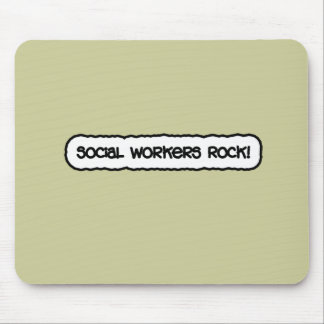 Sozialarbeiter-Felsen! Mousepad