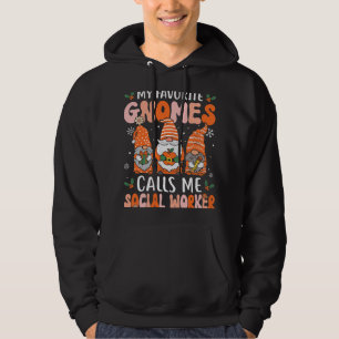 Sozialarbeiter Funny Christmas Gnomes Sozialarbeit Hoodie