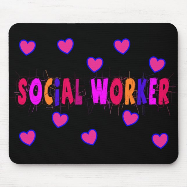 Sozialarbeiter HERZEN Mousepad (Vorne)
