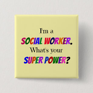 Sozialarbeiter Humor Button