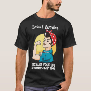 Sozialarbeiter Ihr Leben ist meine Zeit wert sozia T-Shirt