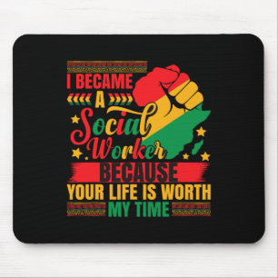 Sozialarbeiter im Jüdischen Zeitalter der Schwarze Mousepad