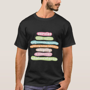 Sozialarbeiter in der Schule Fakten für Sozialarbe T-Shirt