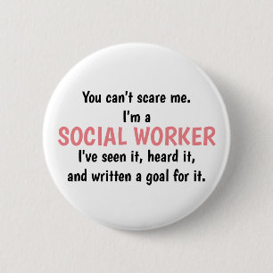 Sozialarbeiter-Knopf Button