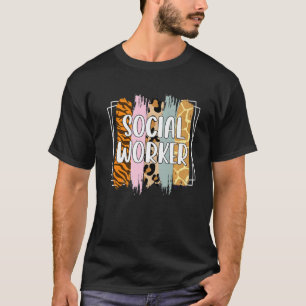 Sozialarbeiter Lustiges Sozialarbeitsleben Mitarbe T-Shirt