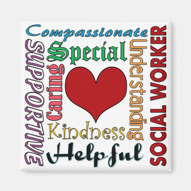 Sozialarbeiter Magnet (Vorne)