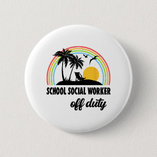 Sozialarbeiter ohne Arbeit Regenbogen Ende des Sch Button