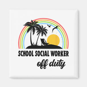 Sozialarbeiter ohne Arbeit Regenbogen Ende des Sch Magnet