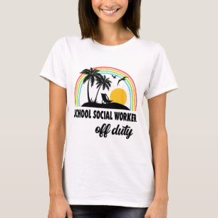 Sozialarbeiter ohne Arbeit Regenbogen Ende des Sch T-Shirt