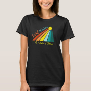 Sozialarbeiter-Schutzeinrichtung für Kinder, die e T-Shirt