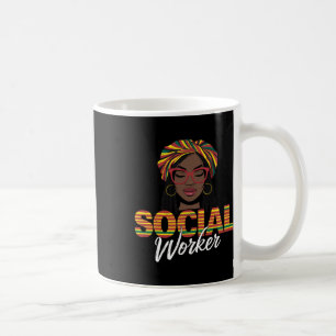 Sozialarbeiter Sozialarbeit Frauen Mädchen Schwarz Kaffeetasse