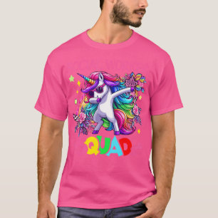 Sozialarbeiter Squad Dabbing Unicorn-Sonnenbrille T-Shirt
