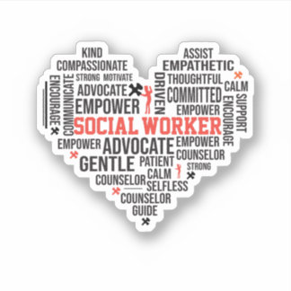 Sozialarbeiter, Student Abschluss, Schulberater Aufkleber