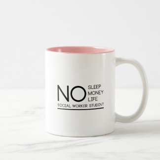 Sozialarbeiter-Studenten-Geschenke für Abschluss Zweifarbige Tasse