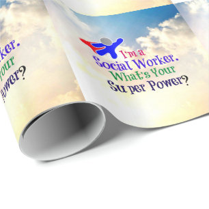 Sozialarbeiter-Superheld Geschenkpapier