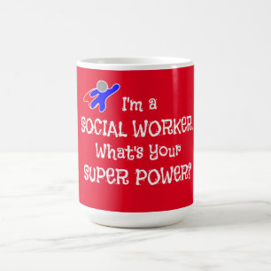 Sozialarbeiter-Superheld Tasse