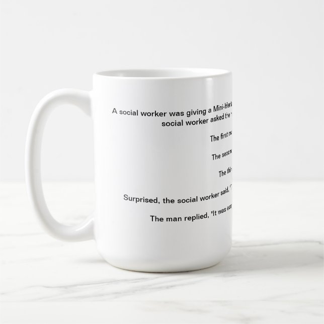 Sozialarbeiter-Tasse XVI Tasse (Links)