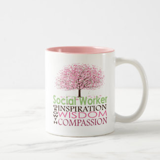Sozialarbeiter-Tasse Zweifarbige Tasse