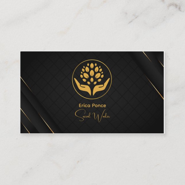 Sozialarbeiter Visitenkarte (Vorderseite)