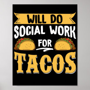 Sozialarbeiter werden soziale Arbeit für TACOS lei Poster