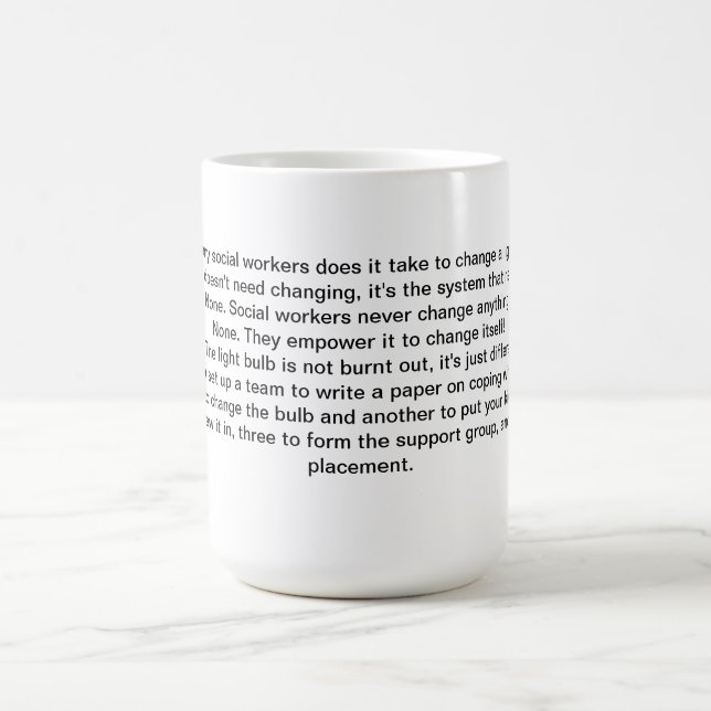 Sozialarbeits-Tasse IV Tasse (Mittel)