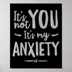 Soziale Angst Mental Health Bewusstsein Nicht Du Poster