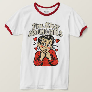 Soziale Angst Nervöser Humor T-Shirt