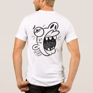 Soziale Angst Phobie Doodle T-Shirt Design Tri-Blend Shirt