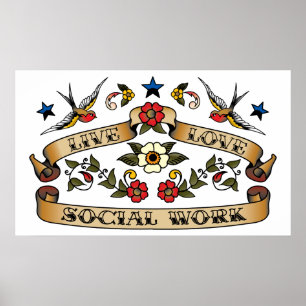 Soziale Arbeit in der Liebe Poster