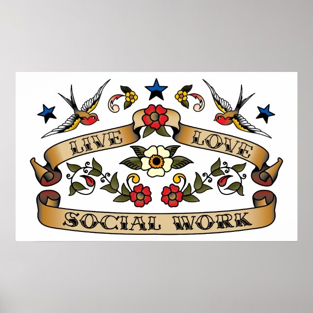 Soziale Arbeit in der Liebe Poster (Vorne)
